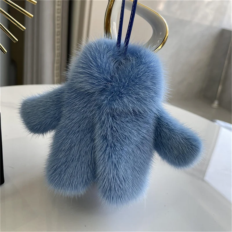 Fluffy Mink Fur Keychain Small Clothes Modeling Keychain Fur Pendant Key Chain Keychain Pendant Gift For Women Accessories Gifts
