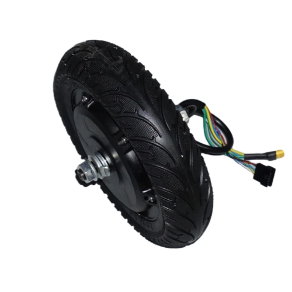 8 Inch Brushless Toothless High-Speed Wheel Motor Rubber Tires 36V 250W Neodymium Strong Magnet Electric Scooter Brushless Motor