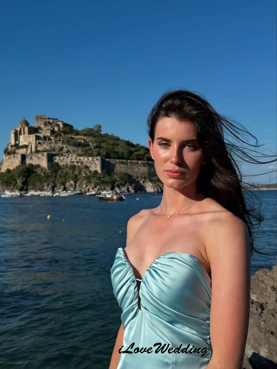 Robe de bal en Satin bleu bonbon, col en v, sans bretelles, élégante, robe de soirée de mariage pour femmes, plissée, longueur cheville, Gala, personnalisée, 2025