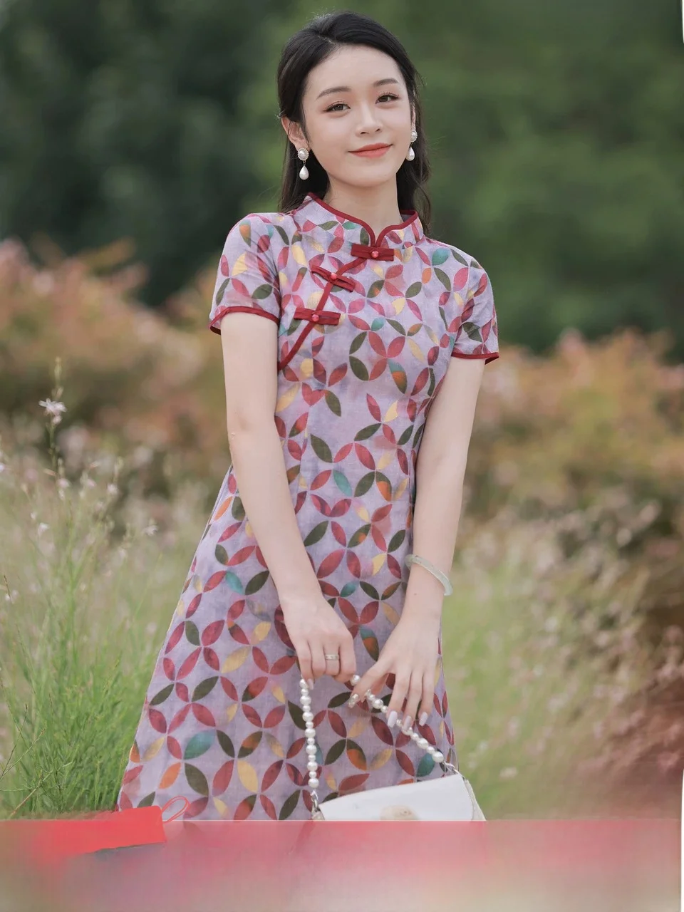 

Small Size Women's Dr Floral Embroidery Traditional Chinese Sle ort Retro Faion Daily Wear Summer New Arrival