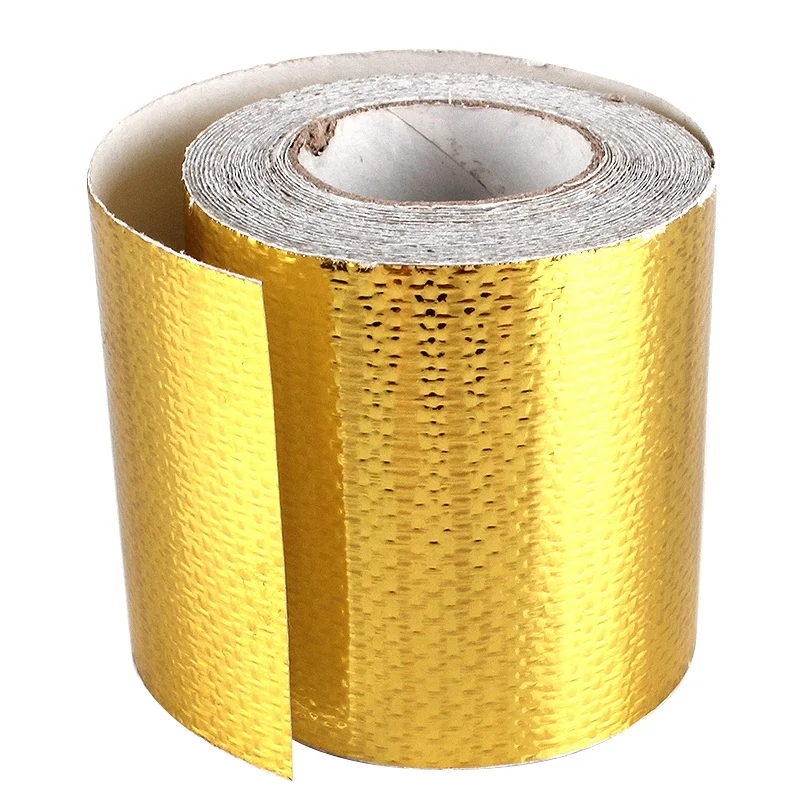 2 inch 33FT Gold Intake Heat Reflective Tape Wrap Self Adhesive High