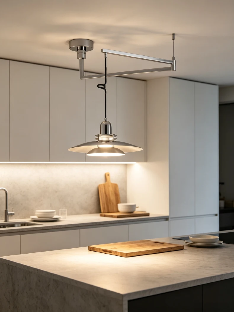 Chrome Metal Pendant