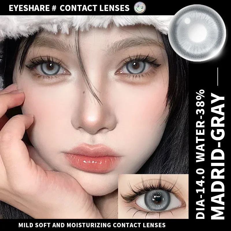 EYESHARE 2 Stück Cosplay farbige Kontaktlinsen für Augen, Halloween, farbige Schüler, Anime-Augen, blaue Kontaktlinsen, rot, niedliche Kontaktlinsen – Detail 11