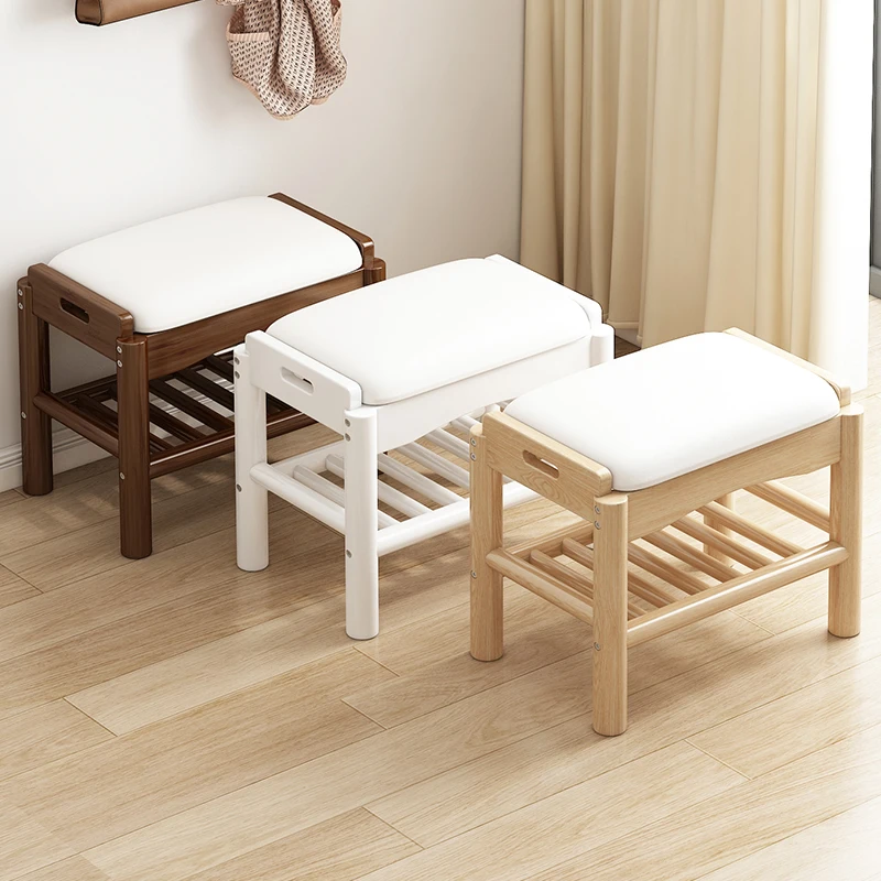 

Бытовой маленький табурет, низкий табурет, легкий, роскошный, высококачественный, мягкая сумка из цельного дерева, журнальный столик, диван, табурет