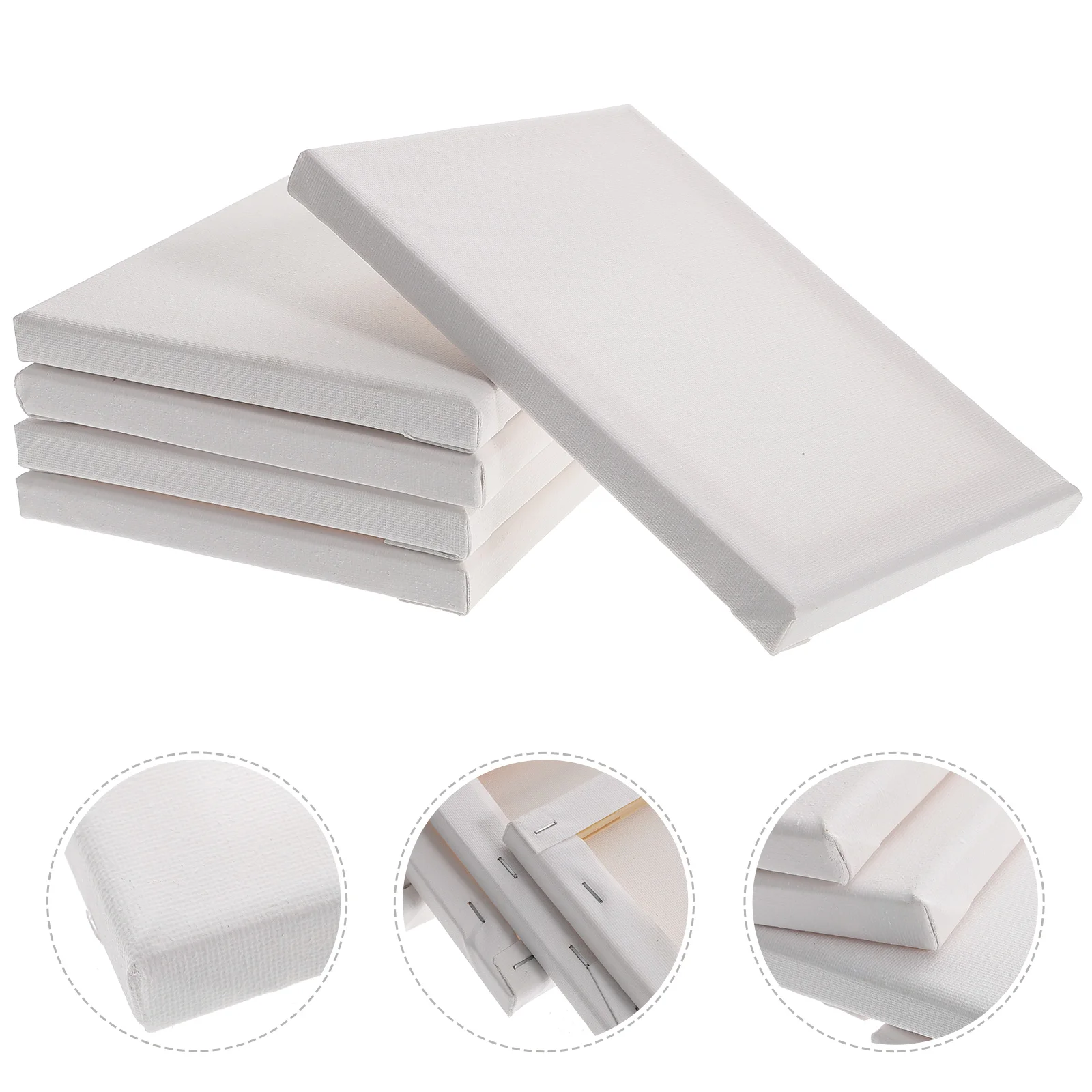 

Blank Canvas Canvases for Painting Pouring Supplies Board Watercolor Tiny 6x8 Bulk Small Framed