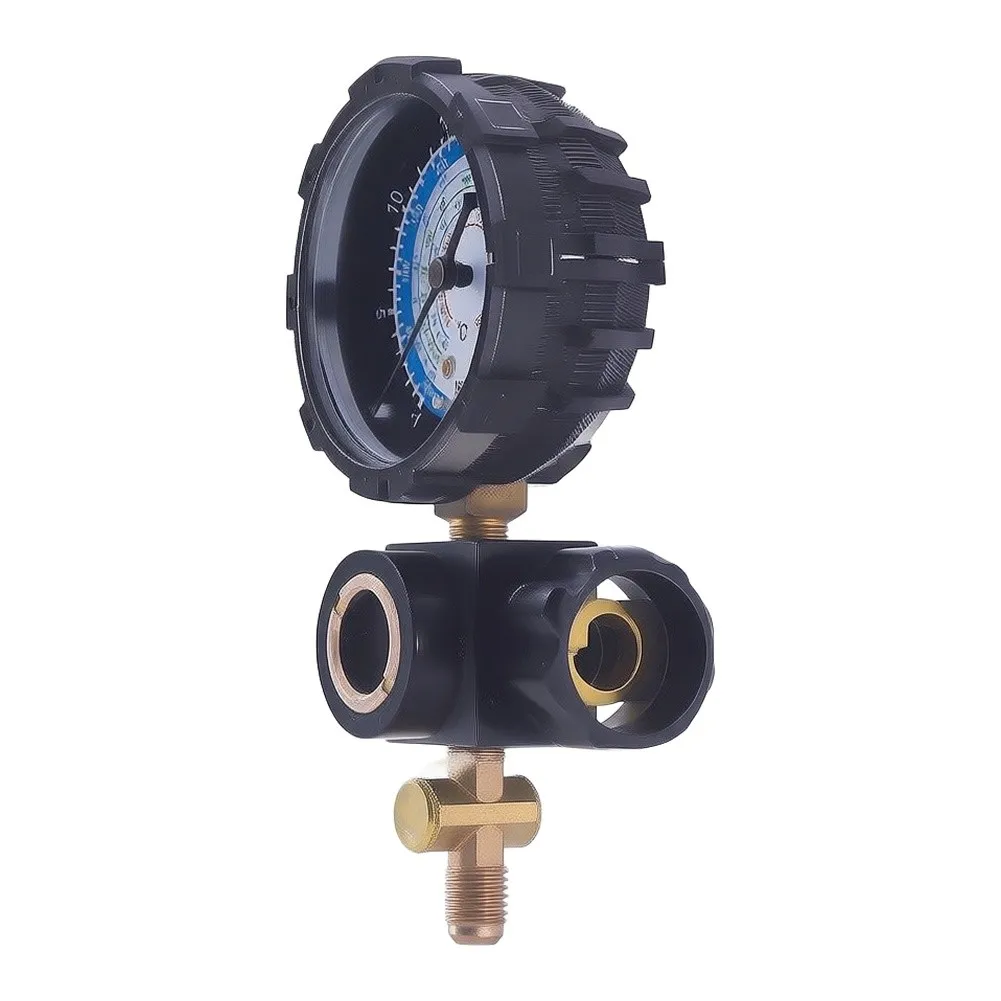 Refrigerant Manifold Gauge For R410A For R32 R22 AC Charging With Regulating Valve Refrigerant Pressure Gauge Air Conditioning
