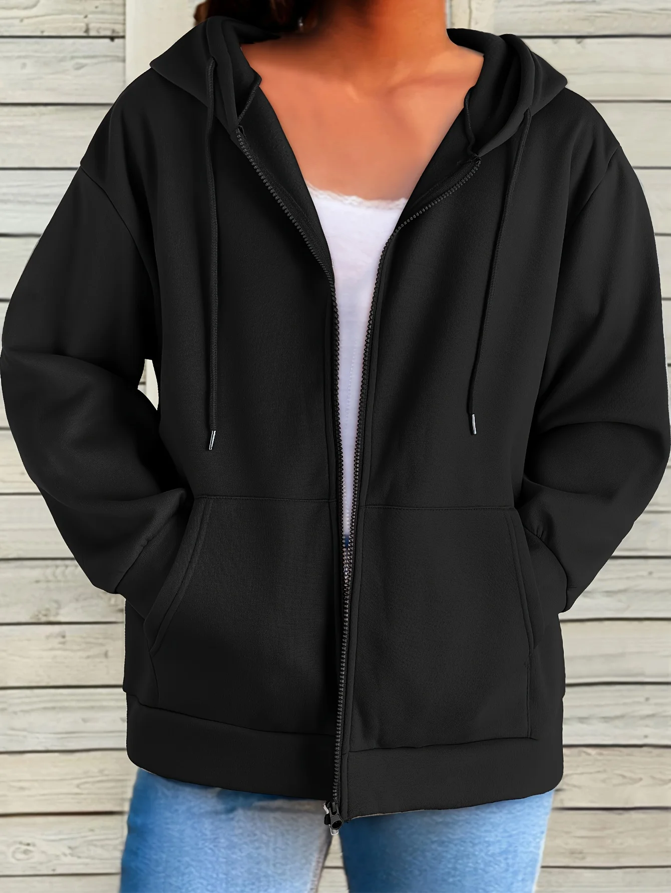 

Женские осенние и зимние новинки, повседневная и удобная теплая куртка-толстовка с капюшоном на молнии, удобная