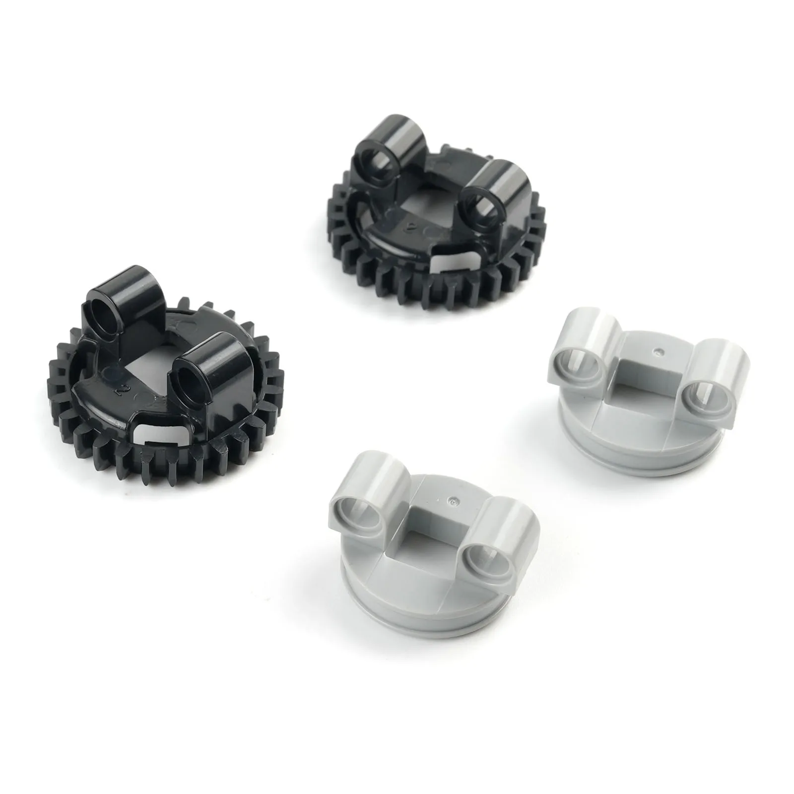 Technology Parts Building Blocks Turntable Small Bottom +Top Gear Rack 11x11 Curved 99009 99010 24121 MOC Bricks Toys Accessory