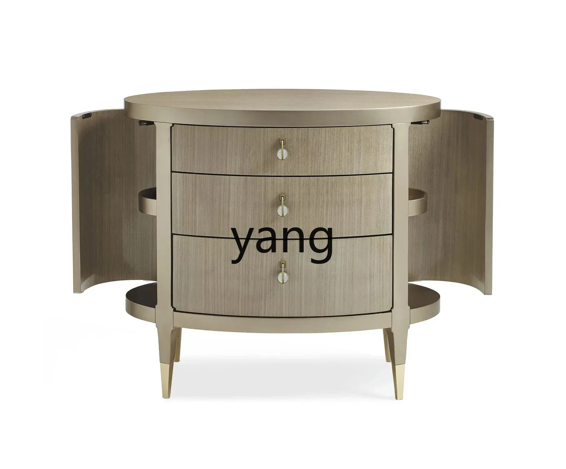 

LH light luxury solid wood bedside table simple modern living room small cabinet
