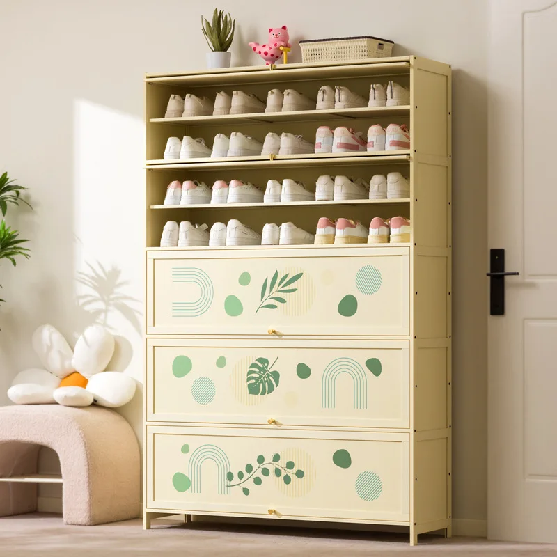 

Durable Household shoe cabinet against the wall, dust cabinet, floor storage cabinet, locker, simple shoe rack, storage cabinet