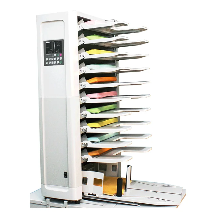 10 Bins Automatic Digltal Paper Collator Collating Machine