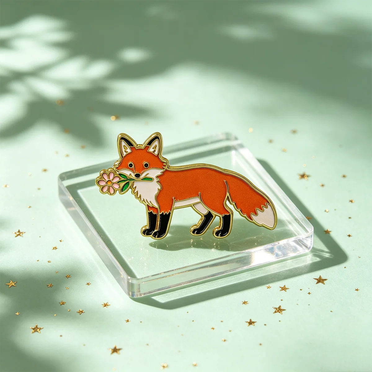 2pcs Cute Fox Enamel Pin Set Cartoon Brooch For Coat Women's Brooches Collar Lapel Pins Animal Badges Jewelry Gift for Friends