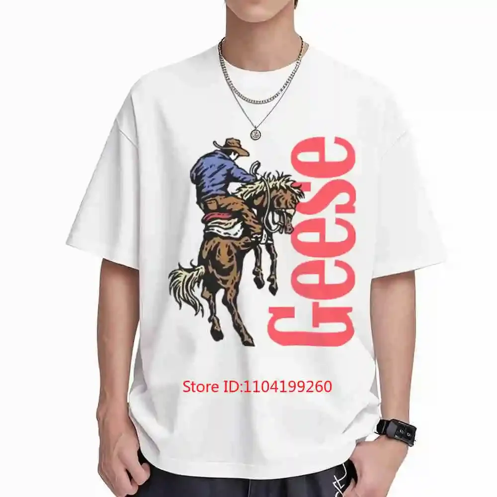 Geese Band Country Cowboy Short Sleeve Tee 100% Cotton T-Shirt