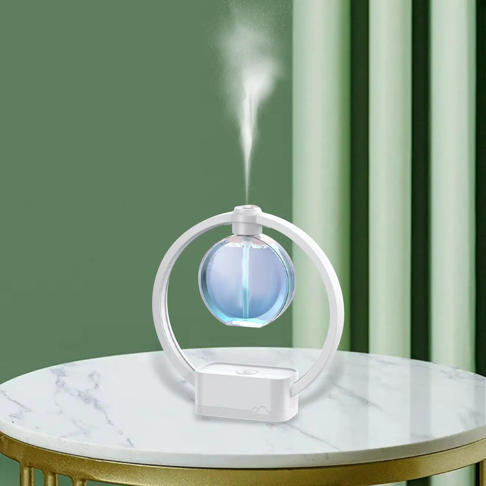 เครื่องทำละอองน้ำไฟสร้างบรรยากาศที่เงียบสงบชาร์จด้วย USB ติดผนังไฟสำหรับบ้านสีสันสดใสคลับห้องนั่งเล่นสปา