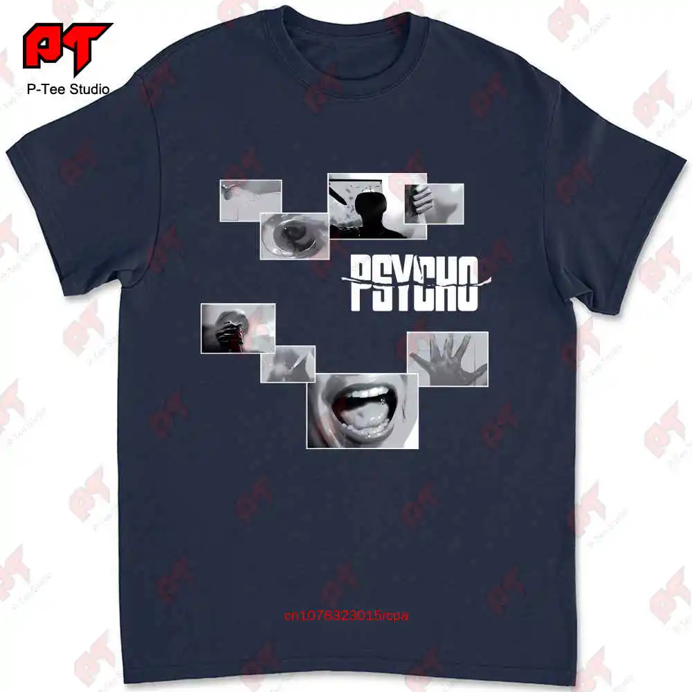 Psycho 1960 Alfred Hitchcock Horror Movie Norman Bates Motel Mens T Shirt New 2YN7