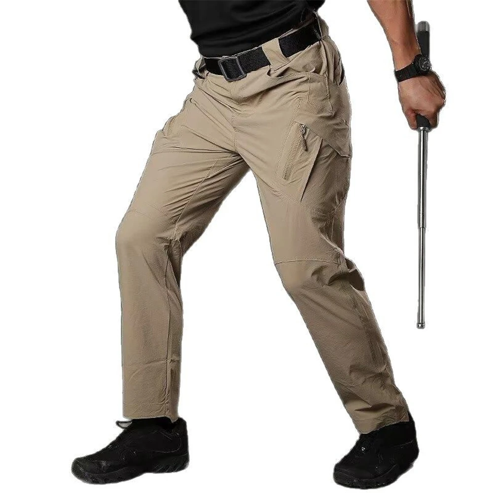 

Mens Hiking Pants Lightweight Water Resistant Breathable Cargo Work Pants with 6 Pockets Tactical Pants Sports Fishing Trousers