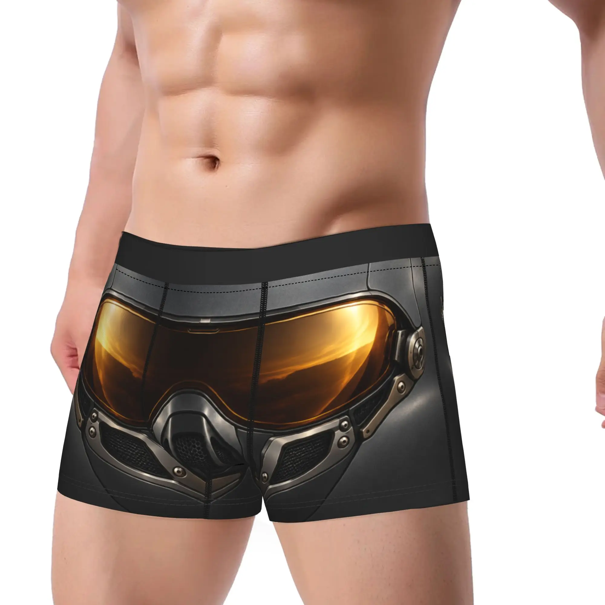 Men Amber Horizon Aviation Helmet  Boxers Shorts,Comfortable  Underwear Underpants