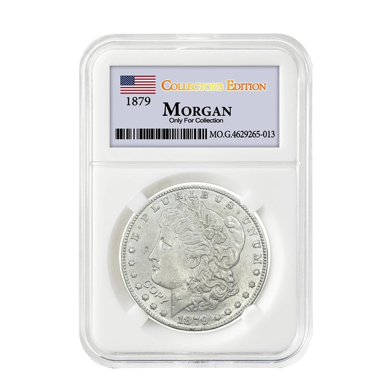 

1PC American 1879 Morgan Collection replica coin, boxed gift