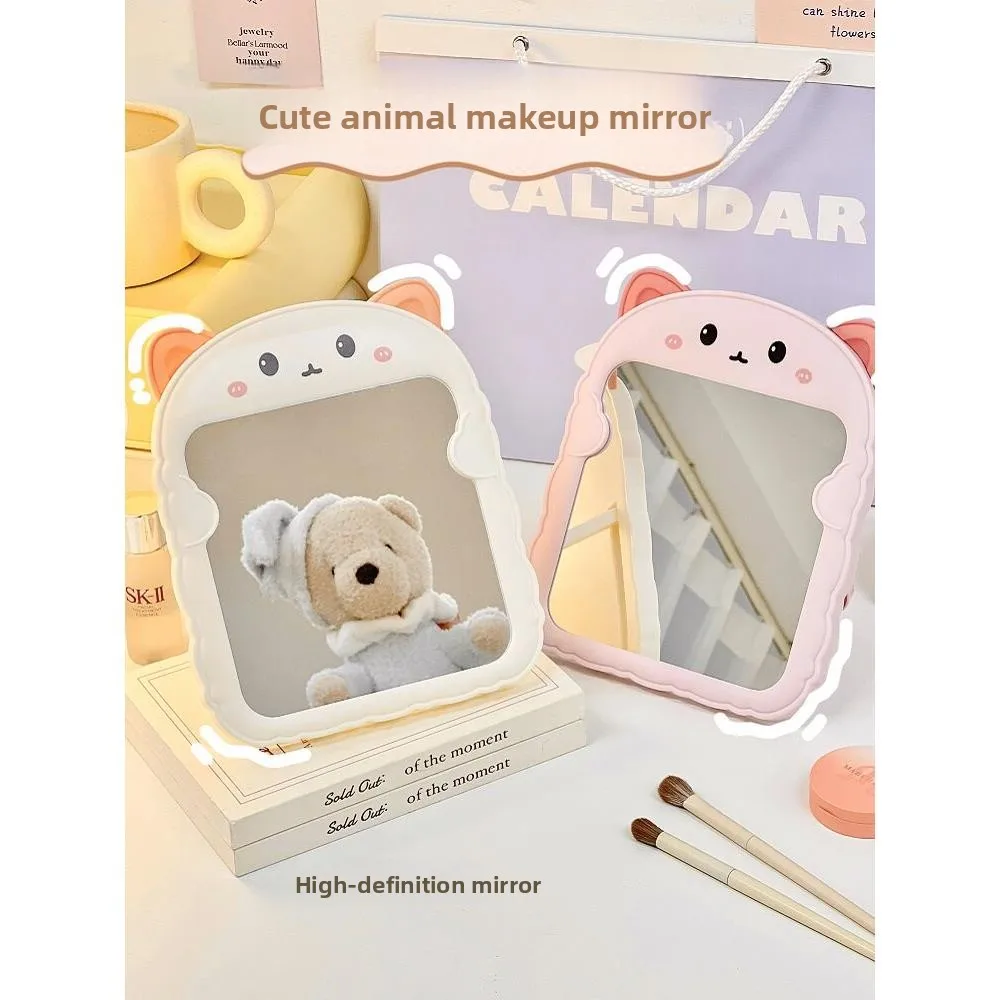 

Princess Style Desktop Makeup Mirror Durable Children's Vanity Mirror Wall Hanging Girls Dormitory Mirror Not Afraid of Drops
