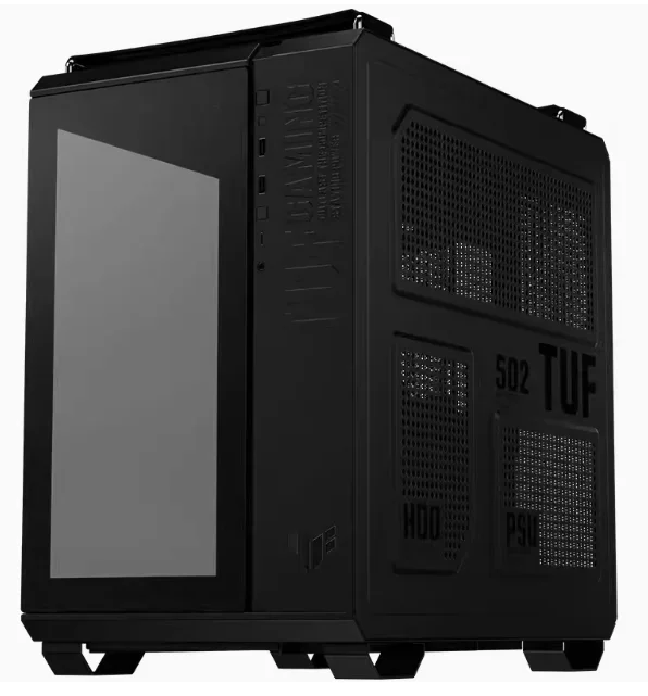 ASUS TUF GAMING GT502 Ammunition Depot, Chassis Black and White Sea View Room Dual Cabin ATX Desktop