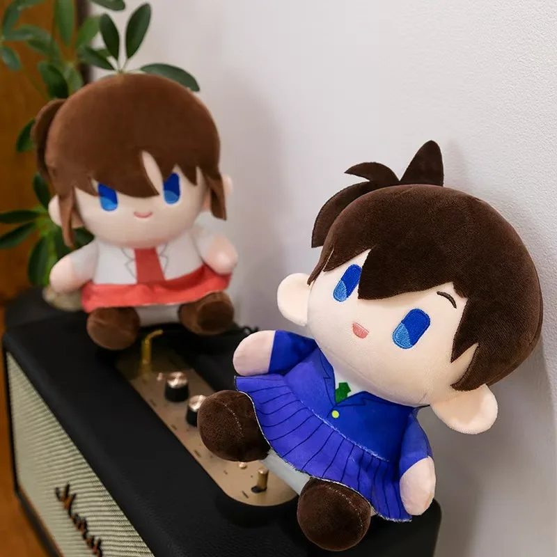 Detective Conan Case Closed Anime Plush Toys Cute Ran Mouri Plushie Kaito Kid Ai Haibara Shuichi Akai Doll For Birthday Gift