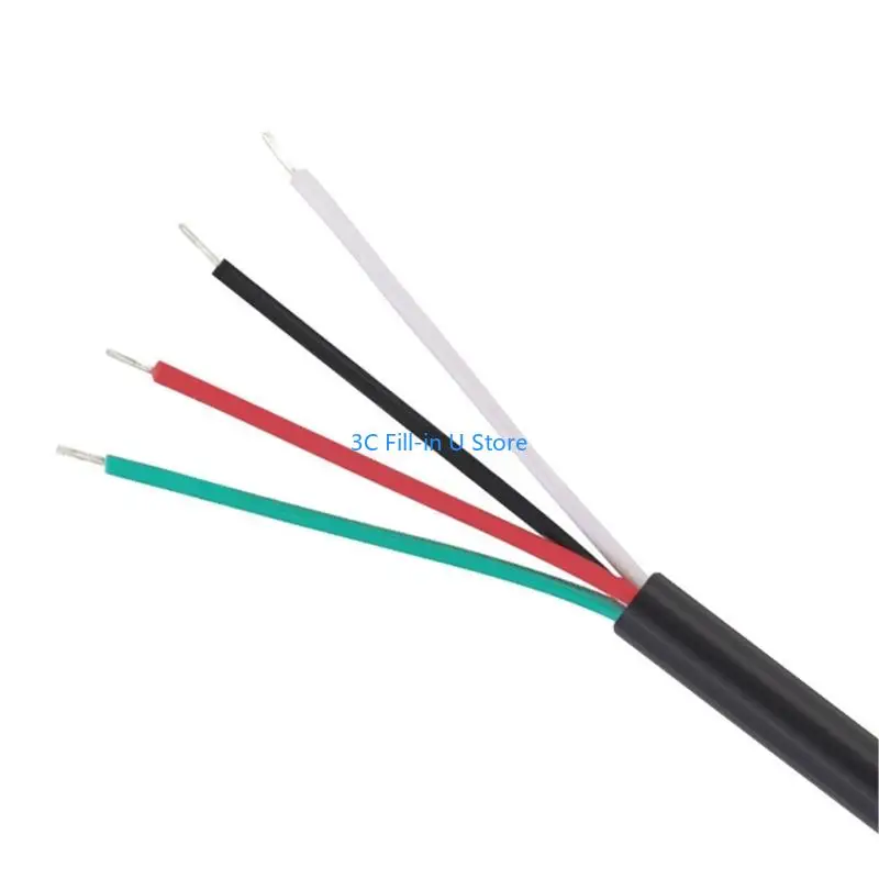 G8TA 3.5mm Male Port to Bare Wire Cable 4Pin Connection Wire Line For Easy Headset And Earphone Microphone Cable Repair