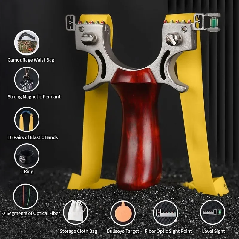 Nuova fionda elettrica da cecchino ad alta precisione, giocattoli da esterno specifici per adulti, fionda in palissandro 98K in acciaio inossidabile