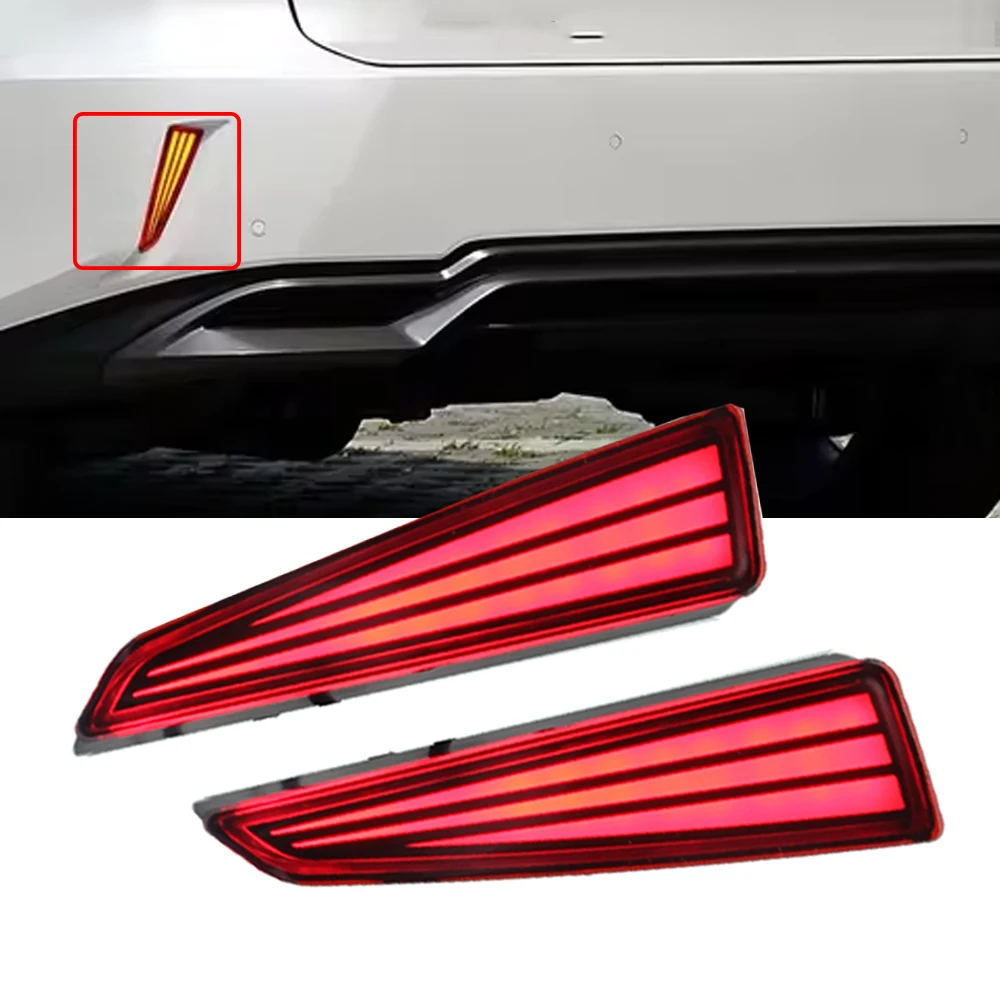 For Lexus RX 2015 2016 2017 2018 2019 12V 2Pcs  LED Rear Bumper Reflector Lamps Driving Turn Signal Lights Fog Brake Tail Lamp