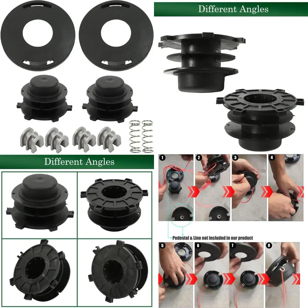 مجموعة بكرة وغطاء لرأس التشذيب المتوافقة مع Stihl للموديلات 25-2، FS80، FS83، FS85، FS100، FS120، FS130، FS90