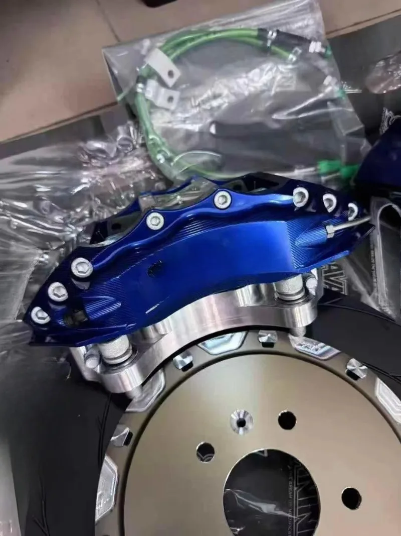 Custom Forged Aluminum Brake Kit for High Performance 6 Pot Caliper Plug and Play