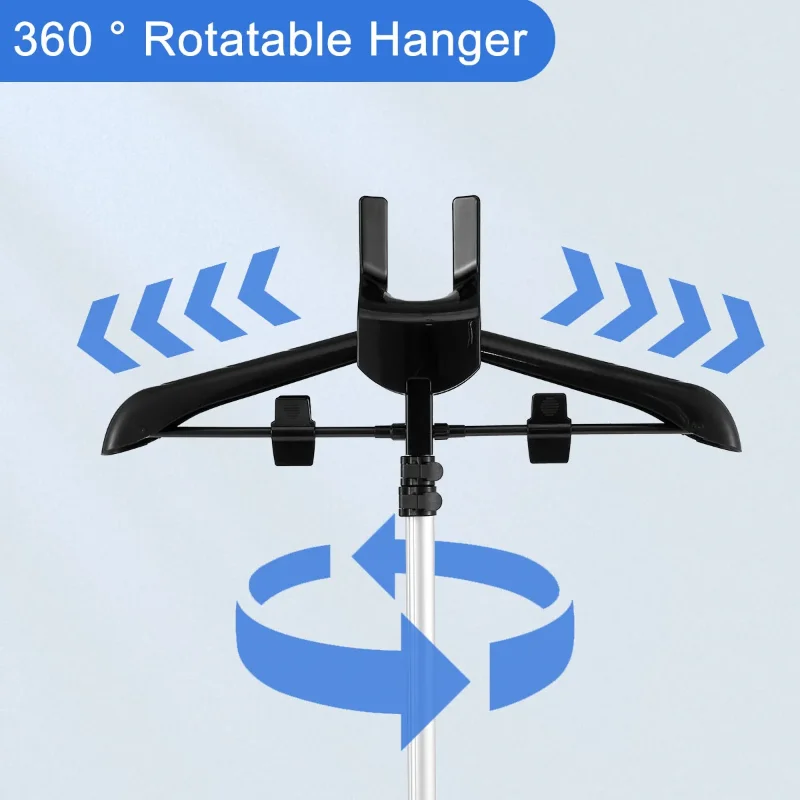 Steamer Stand Telescopic Garment Steamer Rack Height Adjustable Garment Foldable Standing Garment Hanger for Steaming Clothes