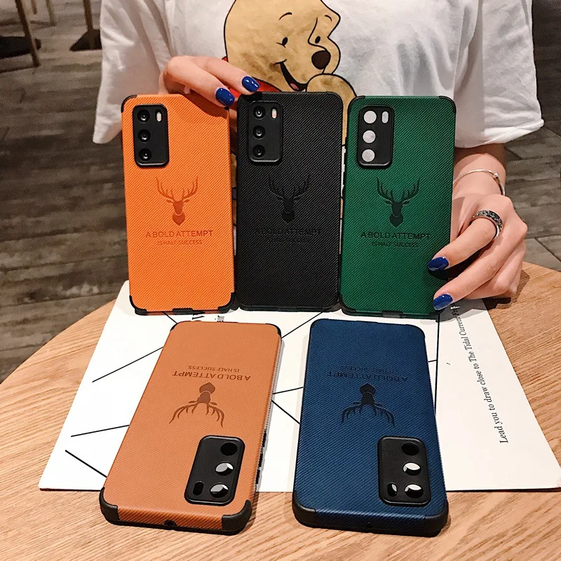 

10pcs Deer Case for Huawei P40 P30 P20 Pro Silicone Deer Soft TPU Case for Huawei Mate 30 20 Nova 6 5 5i 6se 4 4e Pro Back Cover