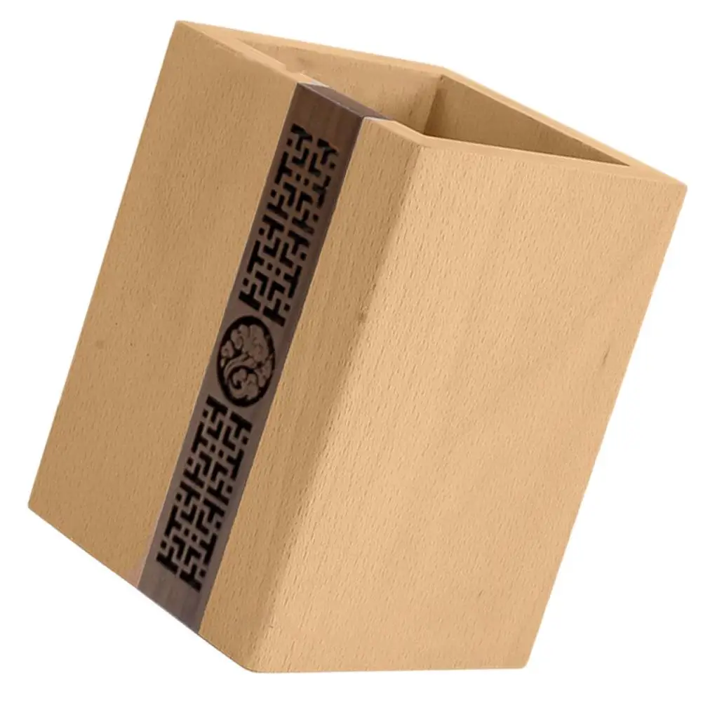 Wooden Pen Desktop Pen Holder Stationery Box Pencil ganizer Desktop Stationery ganizer Sturdy Lightweight