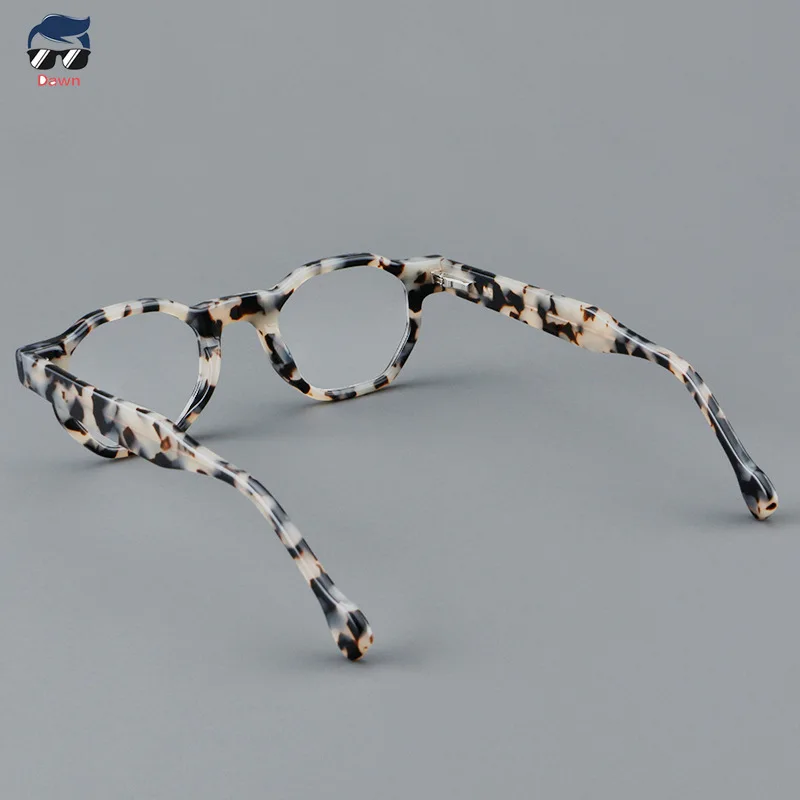 Fashion Acetate Round Glasses Frame 2114 Women Street Shot Myopia Optical Glasses MEN Prescription Reading Glasses