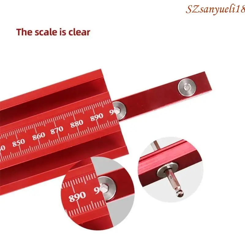 94PC 0-1200mm Woodworking Parallel Guide System Alloy T-track for Circular