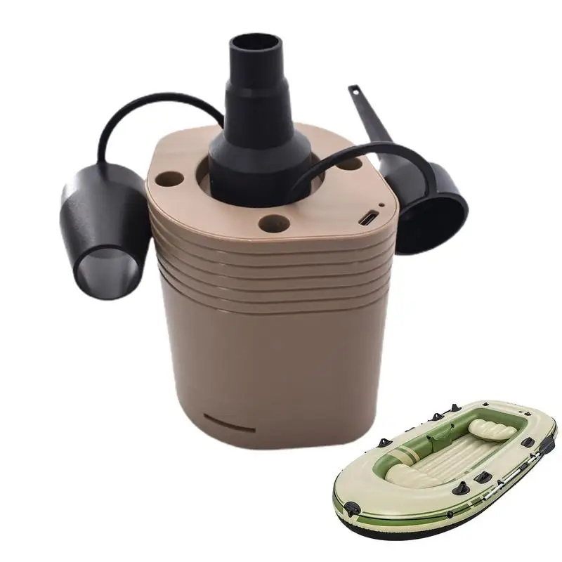 

2500MAH Electric Air Pump For Inflatables Portable Quick-Fill Air Pump With 3 Nozzles Inflator Deflator Pumps For Outdoor