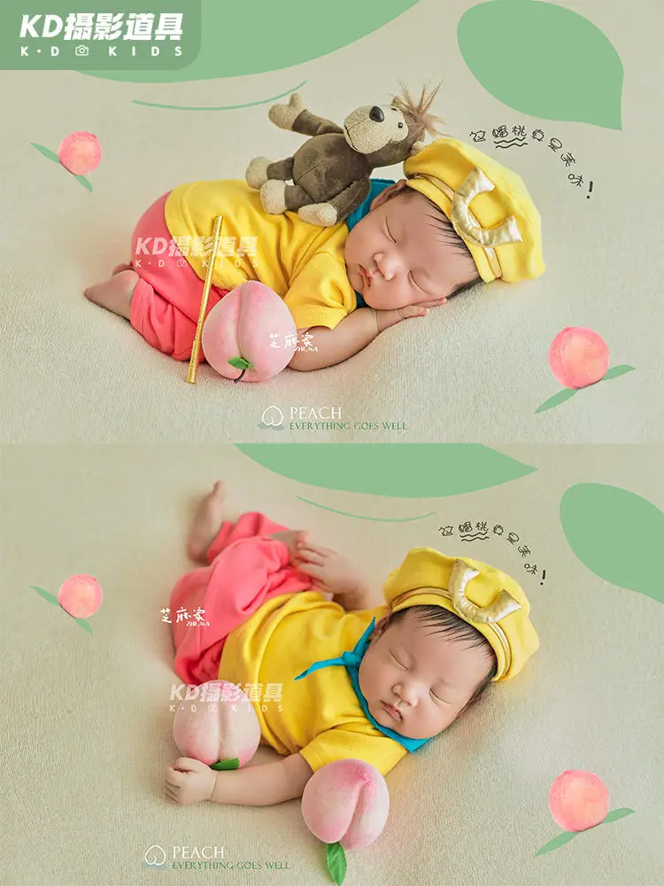 Photography props cartoon full moon baby dragon baby newborn baby photos clothes doorstep postpartum photos