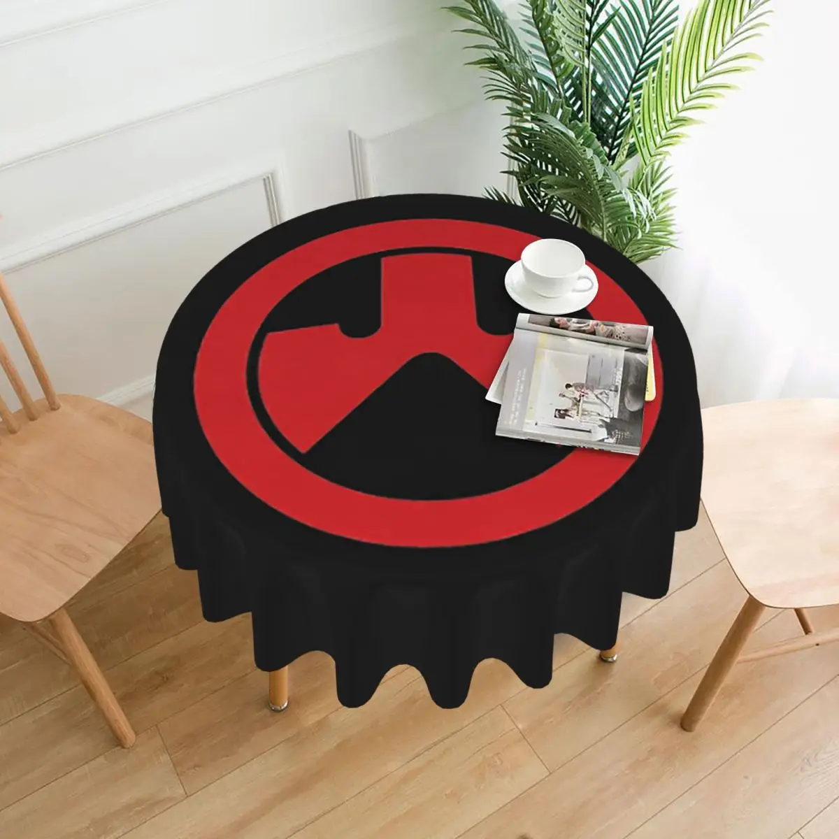 Toalha de mesa redonda à prova d'água com logotipo de armas de fogo Magpul, toalha de mesa à prova de óleo para eventos de cozinha, mesa de jantar, 60 polegadas