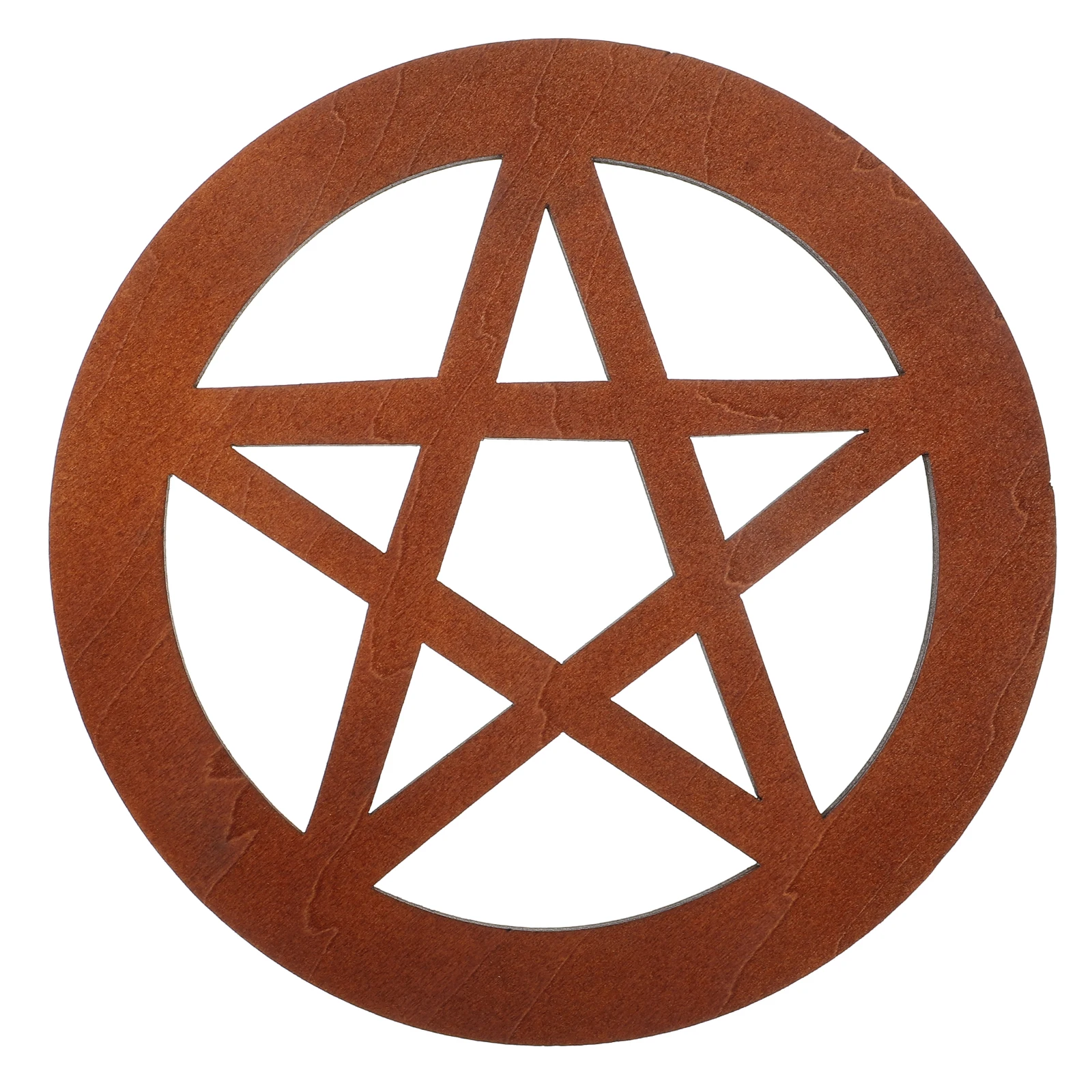 Premium Wooden Pentagram Altar Tile Household Ritual Ornament Ceremony Decor Religious Rites Adornment Yoga Practice Spiritual - Detail 1