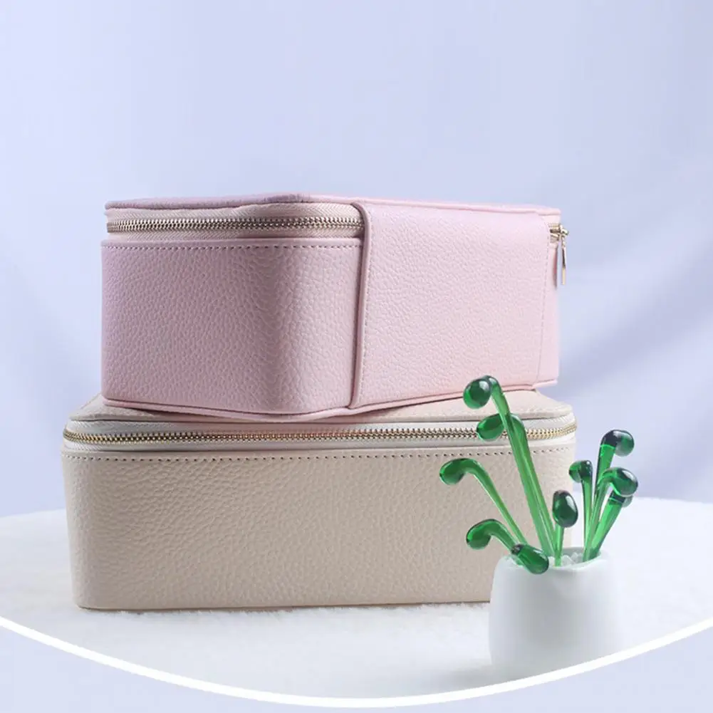 Jewelry Box Organizer Travel Jewelry Box Capacity Organizer with Zipper Closure Waterproof Hard Shell Case Soft Lining for Rings