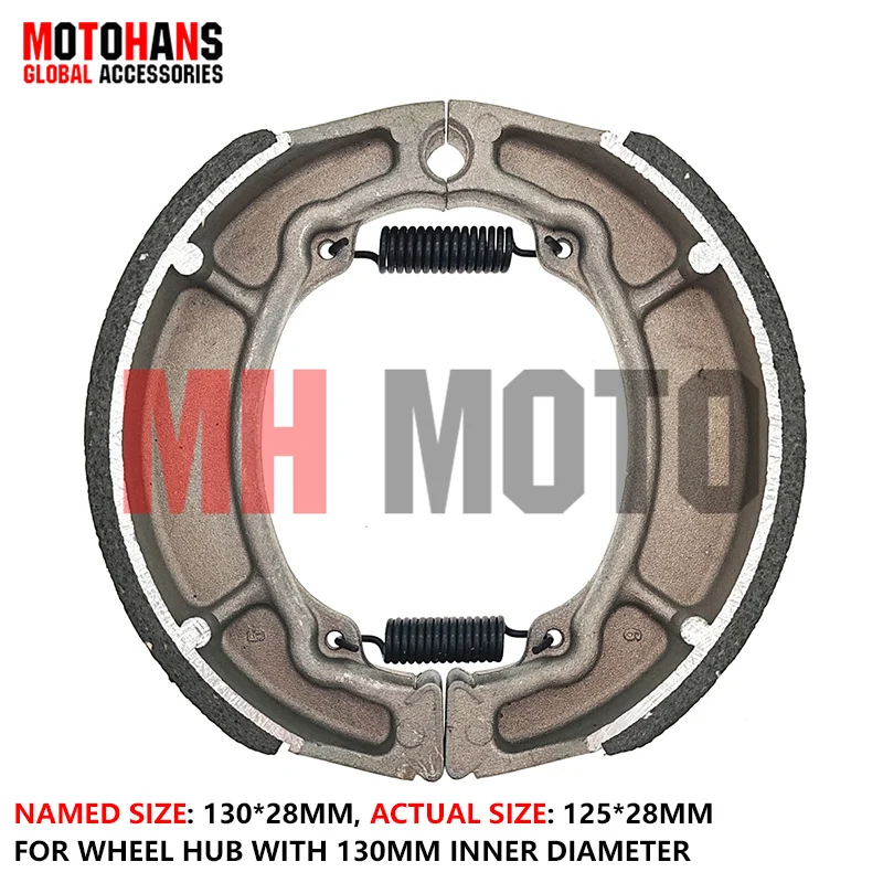 

BLACK SHEEL ASBESTOS FREE BRAKE SHOE 130*28 MOTORCYCLE FOR AKT EVO125 EVO150 R3 CR5 TVS100 SPORTS