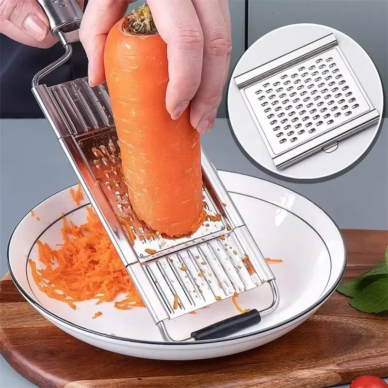 ステンレス鋼シュレッダーカッター野菜おろし器ポータブル手動野 - Kitchen Gadgets Vegetable Cutter のレビューと価格