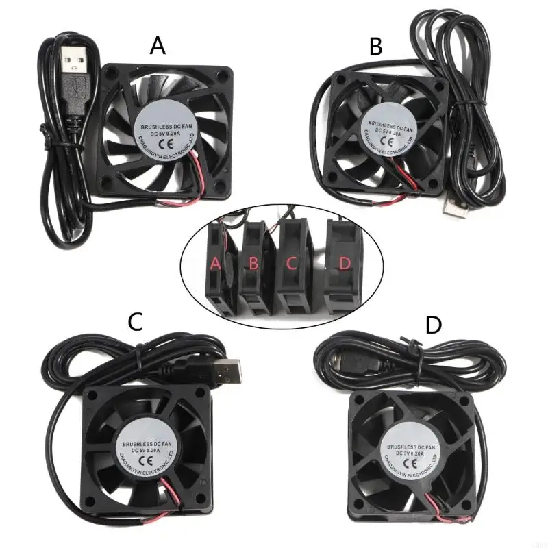 C5AB 5V USB Connector PC Fan Cooler Heatsink Exhaust CPU Cooling Fan Replacement 60x60mm: Recensione Pratica e Guida all’Installazione