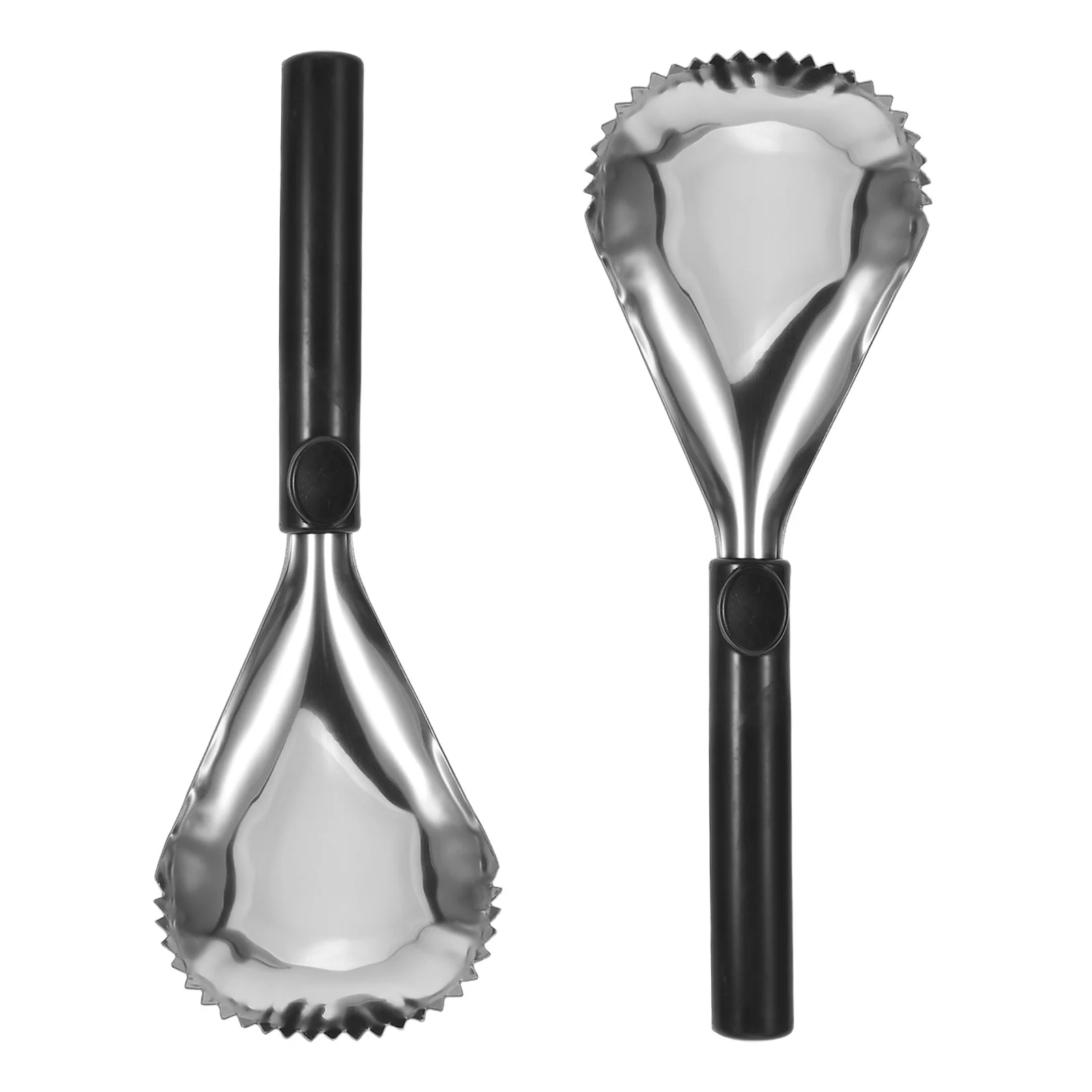2pcs Stainless Steel Pumpkin Scooper Manual Pulp Separator Efficient Seed Remover Tool For Kitchen Holiday Cooking