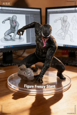 

In Stock 6in & Sawtooth Toys 1/12 Scale Venom Spider-Man Symbiotic Variant Action Figure Anime Model Trendy Toys Desktop Doll