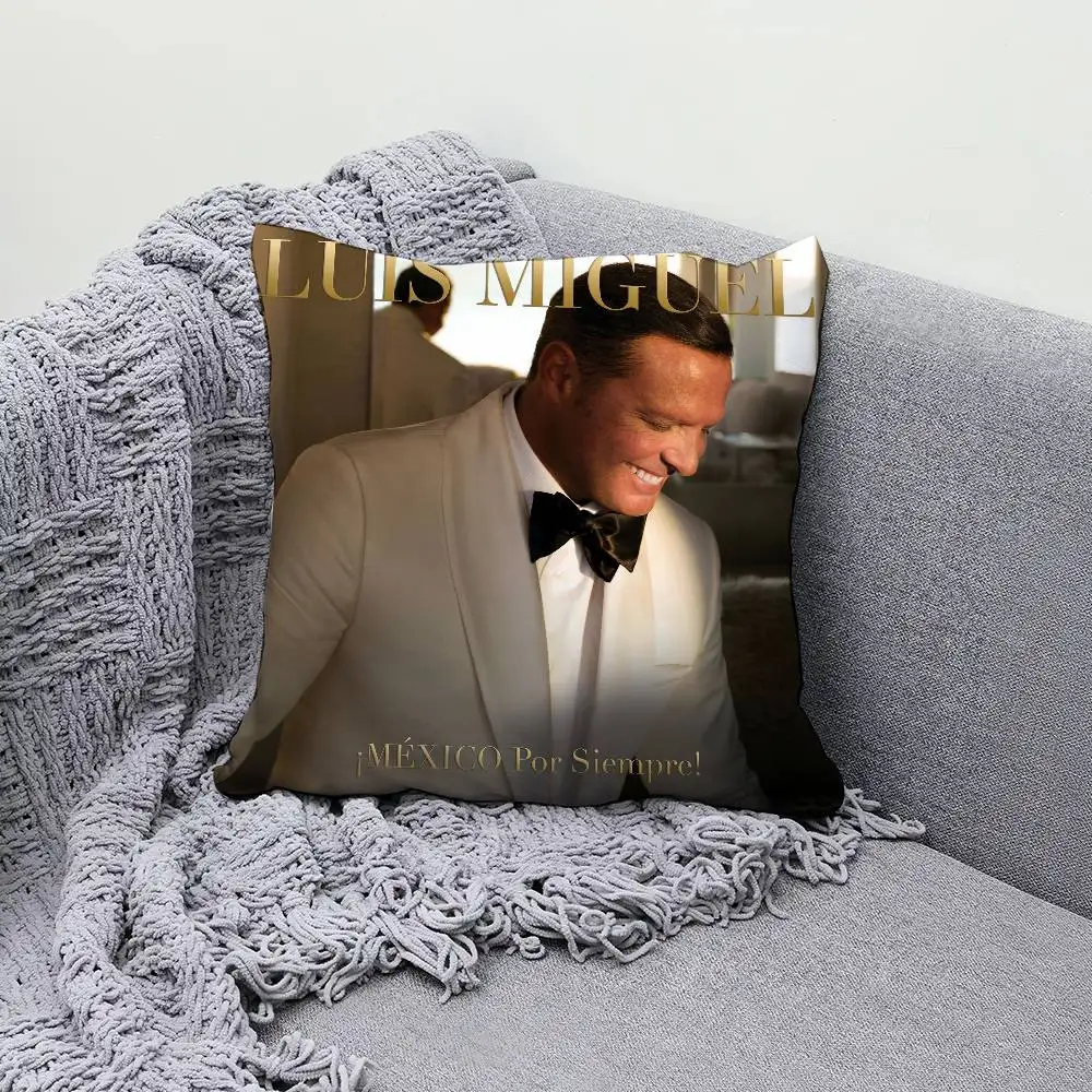 L-Luis M-Miguel MEXICO Por Siempre 30x30cm 45x45cm Pillow Case Decor Protective Covers Comfortable Soft For Sofa Living Room Hom