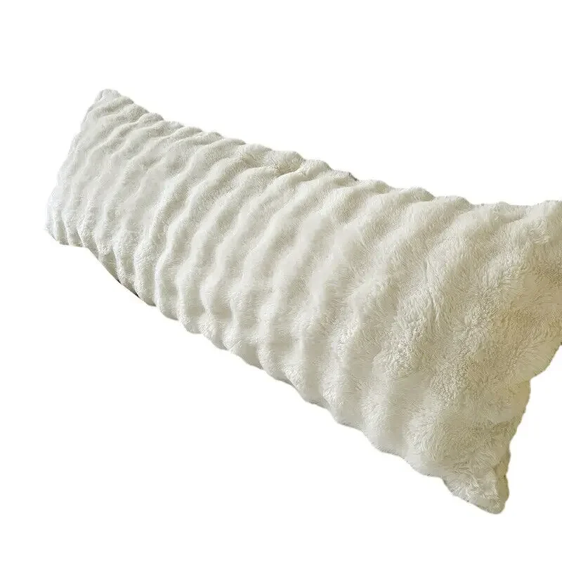 Warmth Duvet Covers Winter Faux Rabbit Plush Pillowcase Pillow Cover Long Couch Throw Zipper Couple Skin Friendly Cozy