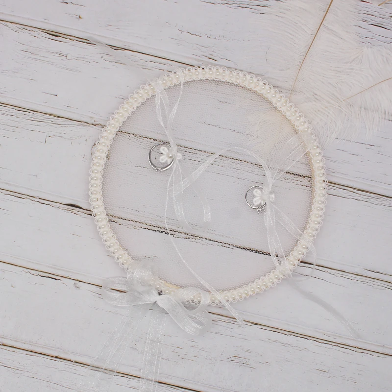 Wooden Pearl Ring Setting Props for Proposal