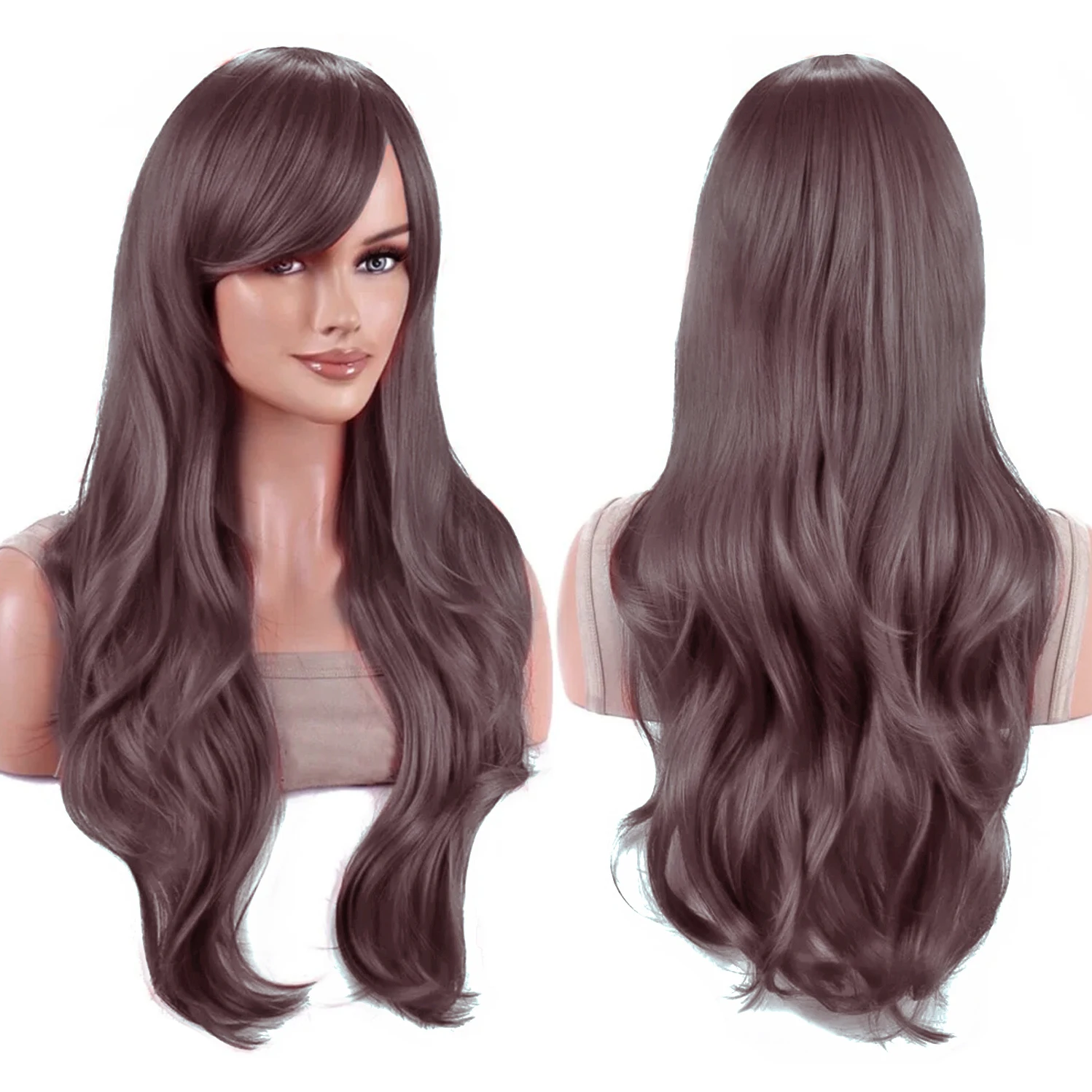 

Synthetic Hair Pink Wavy Kyouko Hori Lolita Cosplay Wig Anime Wigs Megumi Kato Halloween Costume Wig for Women