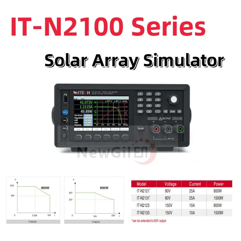 ITECH IT-N2121 IT-N2131 IT-N2133 IT-N2123 Programmable DC Power Supply , Solar Array Simulator